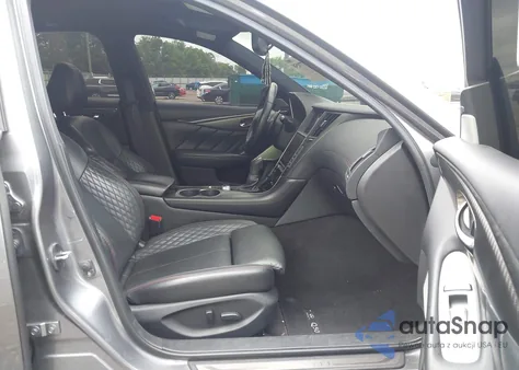 2021 Infiniti Q50 Red Sport 400 Awd from USA, damaged, VIN JN1FV7DR2MM880505